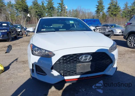 2020 Hyundai Veloster Turbo R-Spec z USA, uszkodzony, nr VIN KMHTH6AB6LU026944